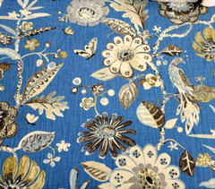 Bal Harbour in Cobalt BTY Braemore Fabric 100% Cotton Basket Weave 54″ W Peacock