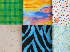30 MULTI Stripes Dots Chevron Stars Fat /Long Quarter Quilt Fabric Bundle Lot