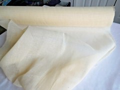 5 yards cotton ivory off white natural soft flowing GAUZE 47″ wide sheer fabric
