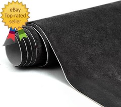 Premium Black Suede Fabric Wrap 17X70 Inch Suede Wrap for Car Interior Self-Ad