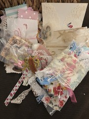 Lot 110+ pcs Shabby Chic Slow Stitch Crochet Spring Cotton Lace Junk Journal