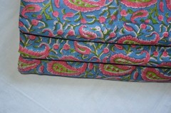 NO TARRIF CHARGES 100%✅ZK_223 Hand Block Print Fabric 100%Cotton 15 Yard