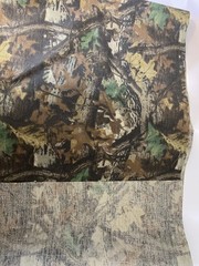 Timber Fabric Green brown Camouflage Waterproof cuts 22” by 70” piece
