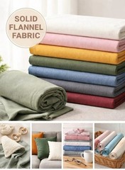 White Cotton Flannel Fabric 100% Cotton, Soft & Cozy, Solid Apparel, Quilting