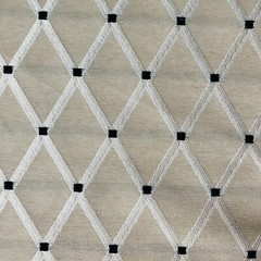 Linen Look NATURAL Rhombus Culla Fabric Furnishing Cotton Curtain 55″Wide Canvas