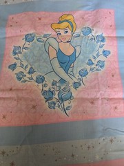 SPRINGS Fabric – CINDERELLA – 18″ Makes 3 Pillows Front And Back