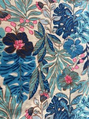 Lilly Pulitzer Knit Cotton Fabric Best Fronds Forever 36″x 58”