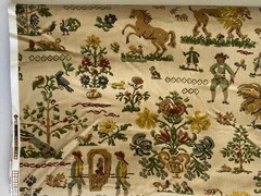 RICHLOOM PLANTINUM COLLECTION Highland Toile European Heirloom Fabric 9 Yd RARE