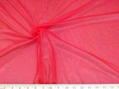 Discount Fabric nylon Tricot Red 15 denier Lustre SheerTM