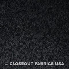 Black Vinyl Fabric – Faux Leather – Auto Upholstery Pleather Fabric