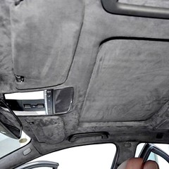 40″x60″ Gray Suede Headliner Fabrics 1/8″ Foam Backed Car Roof Door Upholstery
