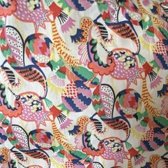 Liberty of London Multicolor Floral Print Fabric Piece Yardage, Abstract Theme