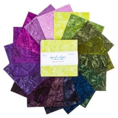 Riley Blake Expressions Batiks Hand-Dyes Twilight Grove 5″ Stacker