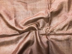 Pure Tussar Sari, Silk Fabric 5 Yard, Recycled Natural Vintage Fabric TSS3304