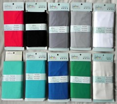 2-Yard Solid Color Cuts by Fabric Palette, 72″x42″ Cotton, New on Cards, Free Sh