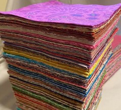 Lot of 50 5″ X 5″ SQUARES *Precut* 100% Cotton Fabric NO DUPLICATES!