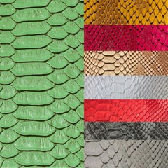 Vinyl Fabric Faux Snake Viper Skin Upholstery Leather Fabric 3D Scales