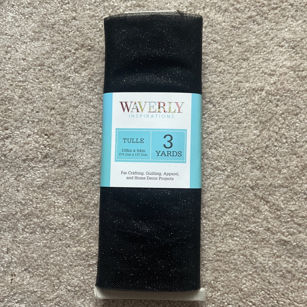 Tulle Fabric with glitter 3 yards – Perfect for Wedding Drapes & Gowns waverly