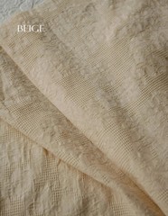 55” Wide By Yard Vintage Plaid Lace Jacquard Cotton Fabric For Shirt Dress