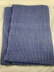Handcrafted Cotton Fabric~Cobalt Stripe ~Imported From India ~ 45″ W