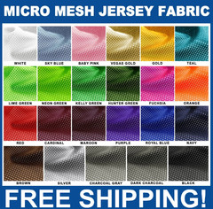 Micro Mesh Athletic Uniform Jersey Fabric – 58″ Wide – Small Holes Mesh Fabric