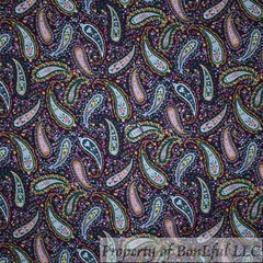 BonEful Fabric FQ Cotton Quilt Orange Tonal Calico Leaf Flower Tiny Little Print