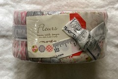 New Cotton Fabric Jelly Roll Moda Fabrics “Fleurs” by Brenda Riddle Designs OOP