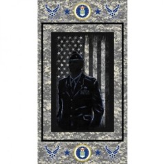Military United States Air Force Armed Service 24×44 Cotton Fabric Panel