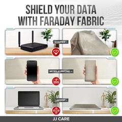 Faraday Fabric 44″x20 ft + Tape – Military Grade Shielding