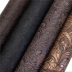 4 piece set embossed floral FAUX LEATHER SHEET 8 x 13″ 1164740