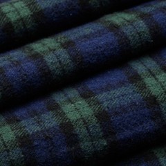 Blue and Green Tartan Plaid Cotton Flannel Fabric – 60″ Wide – Sold by the Yard