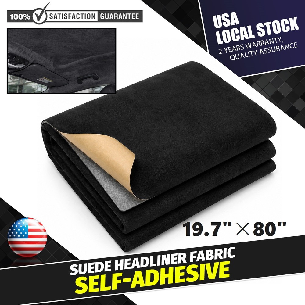 Suede Headliner Fabric Adhesive Backing Roof Liner Upholstery Repair Replace