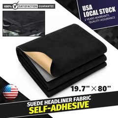 Suede Headliner Fabric Adhesive Backing Roof Liner Upholstery Repair Replace