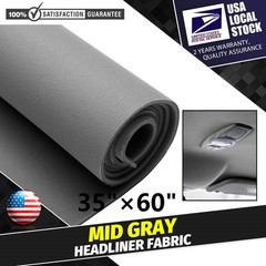 Flat Knit Headliner Fabric 35×60″ for Car Truck Interior Roof Replace Light Gray