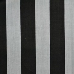 Black white striie Poly cotton 1″ stripe Sold by yard POLYCOTTON 58″ wide