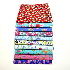 Cotton Floral Fabric Quilt Bundle # 29 / 1 Yard of Each Color / 10 yards for $15