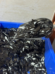 Diamond Big Shaped Flake Carbon Fiber Chopped Forged Cut Short Fibre Filament