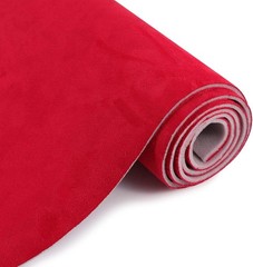 3MM Thick Red Suede Headliner Fabric with Foam Backing Material Automotive Roof