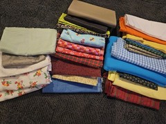 Bag of Random Fabric for Sewing Projects Quilting Crafts DIY Projects