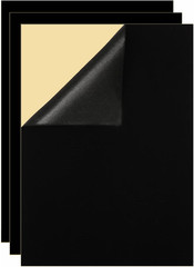 3 Pack Self Adhesive Felt Sheets Peel Stick A4 Size 8.3 X 11.8 Black