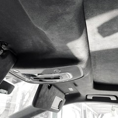 Suede Auto Headliner Fabric 120″ L × 60″ W with Foam Backing – Black Interior…