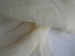 5 yards cotton ivory off white natural soft flowing GAUZE 47″ wide sheer fabric