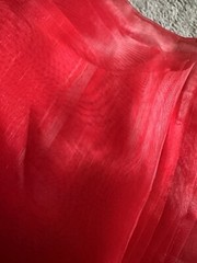 Red White And Blue Organza sheer polyester 58″ wide Fabric Crafting Sewing