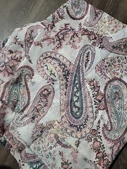 3pc Lot Fabrics Chiffon Floral Tye Dye Paisley Multicolor Craft Sewing