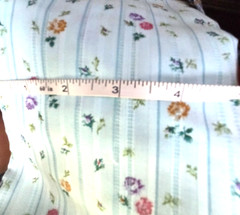 2.5 Yds Vintage Grannycore Cotton Dimity Print Blue with Ditzy Flowers