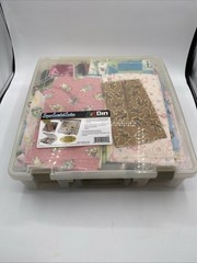 Lot Of Fleece,flannel,corduroy Baby Kid Fabric With Container quilt Craft
