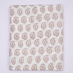 5 Yard Fabric Indian Black Floral Hand Block Print Cotton Fabric Sewing Cloth