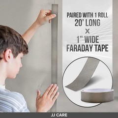 Faraday Fabric 44″x20 ft + Tape – Military Grade Shielding