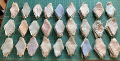 Quilt Pre Cut Diamonds Hundreds Vintage Shirting Stripes Geometric Scrappy