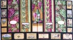 Tuscanny Wine Country Wine Bags Panel by South Seas btp